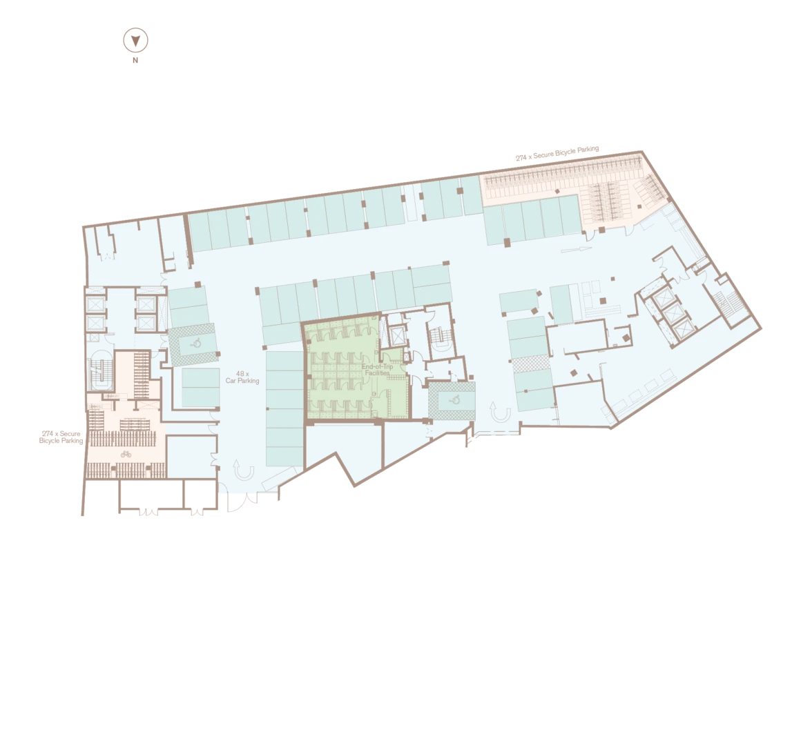 Basement floor plan.