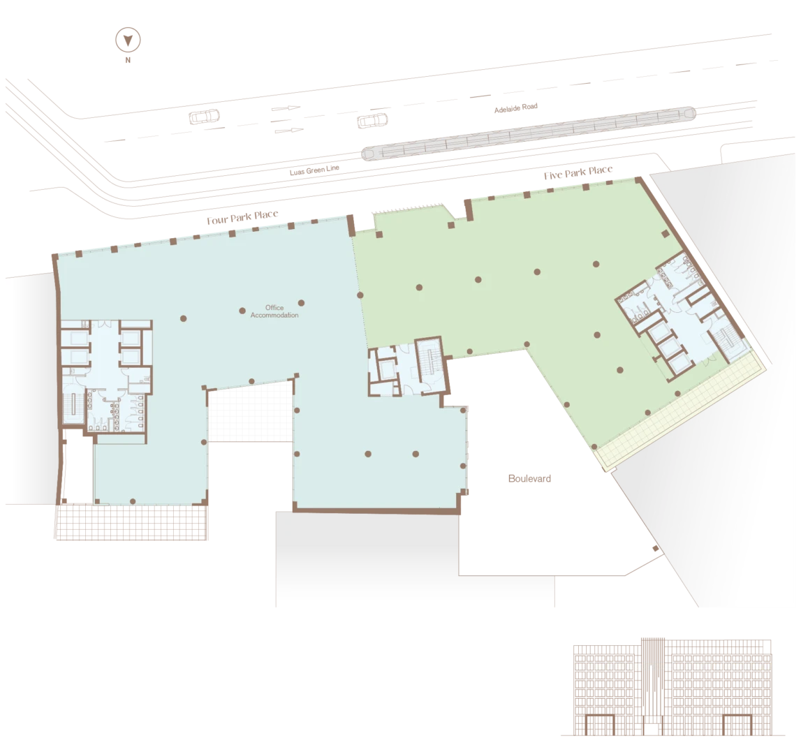 Seventh floor plan.